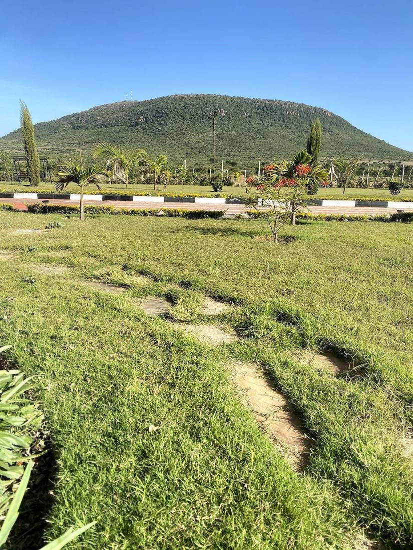 Grounds and mountain views